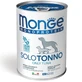 MONGE Monoprotein, XS-XL, Tuna, canned single protein grain-free moist food for dogs, (pâté), 400g