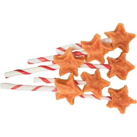 TRIXIE Christmas Lollipop Star, XS-XL, Huhn, Belohnung Hunde, 14g