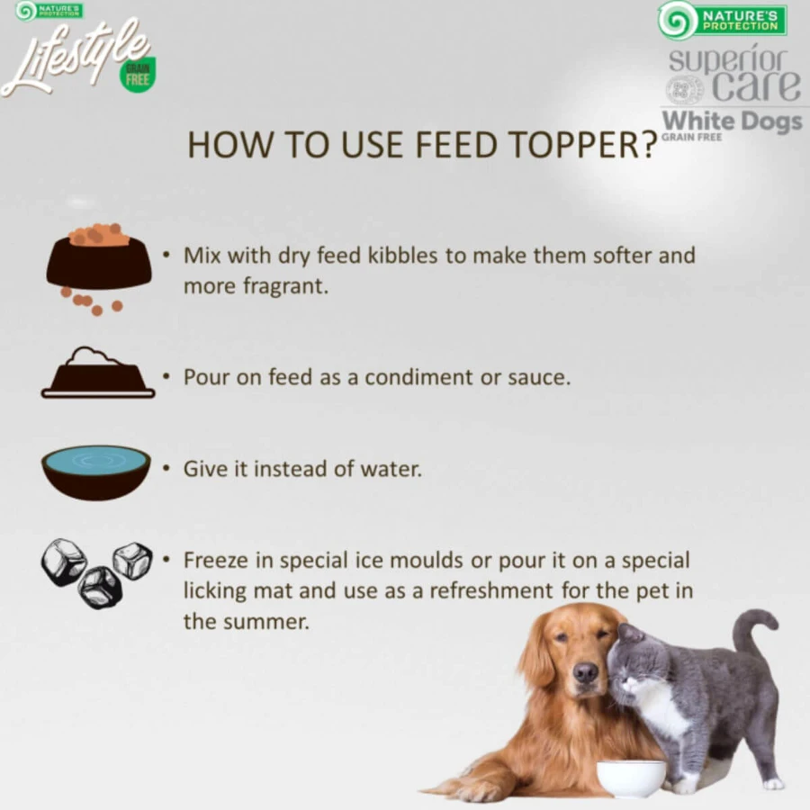 NATURES PROTECTION Lifestyle Sterilized Soep, Zalm, natvoer in blik voor gesteriliseerde katten, (topping), 140g, 140g