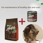 NATURES PROTECTION Lifestyle Sterilized Soep, Zalm, natvoer in blik voor gesteriliseerde katten, (topping), 140g, 140g