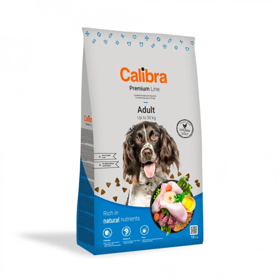 CALIBRA Premium Line, XS-M, Kip, droogvoer voor honden, 3kg