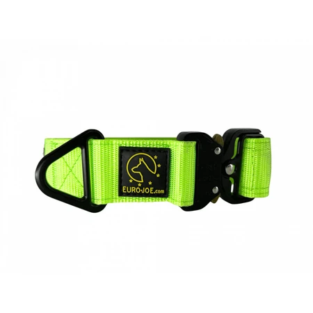 EURO JOE Tactical, collare per cani, regolabile, nylon, verde, fibbia Cobra, M(27-43 x 3,8cm)