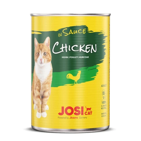JOSICAT, Kip, natvoer in blik, (in saus), 415g x 12