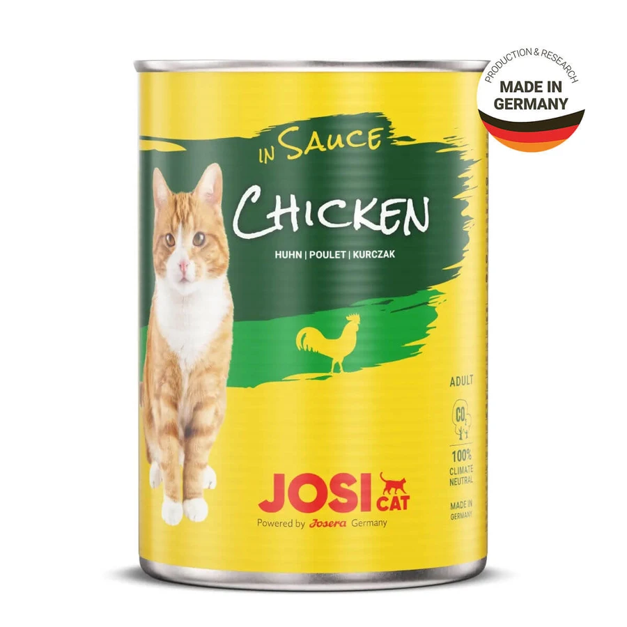 JOSICAT, Kip, natvoer in blik, (in saus), 415g x 12
