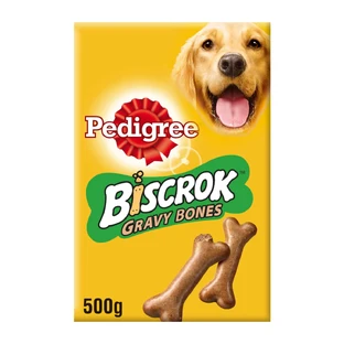 PEDIGREE Biscrok Gravy Bones, friandises pour chiens, biscuits, 400g