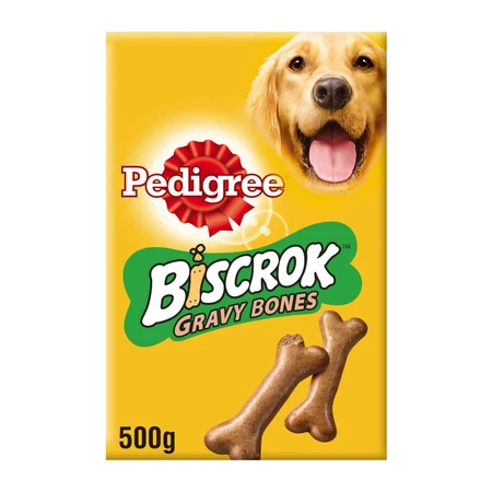 PEDIGREE Biscrok Gravy Bones, friandises pour chiens, biscuits, 400g