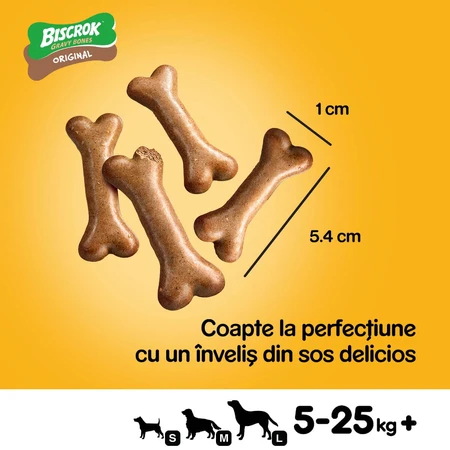 PEDIGREE Biscrok Gravy Bones, friandises pour chiens, biscuits, 400g