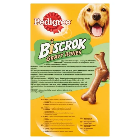PEDIGREE Biscrok Gravy Bones, friandises pour chiens, biscuits, 400g