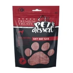 PET'S DESSERT Soft Slice, XS-XL, ternera, sin cereales, bolsa de recompensa perros, 80g