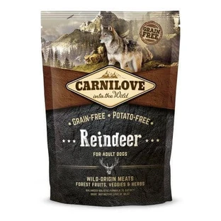 CARNILOVE Adult S-XL, Ren, graanvrij droogvoer voor honden, 1,5kg