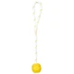 TRIXIE, drijvende bal speelgoed met touw, honden, rubber, 4.5 x 35cm, veelkleurig