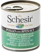 Schesir Hond Adult Kip en Spinazie, 285 g