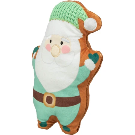 TRIXIE Weihnachtsmann, Plüschtier Hunde XS-XL, Plüsch, grün und weiß, 22cm