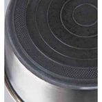 TRIXIE Roestvrij Staal, hondenbak, rond, anti-slip, roestvrij staal, zilver, M-L(1.7l, ⌀21cm)