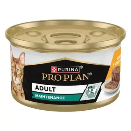 PURINA Pro Plan Adult Maintenance, Chicken, nourriture humide en boîte pour chats, (pate), 85g