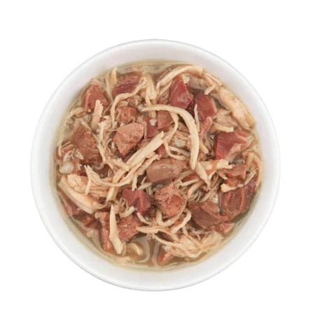 SCHESIR After Dark, Chicken and Beef, nourriture humide en conserve sans céréales pour chats, (en soupe), 80g