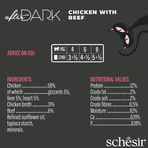 SCHESIR After Dark, Chicken and Beef, nourriture humide en conserve sans céréales pour chats, (en soupe), 80g