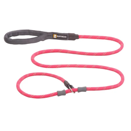 RUFFWEAR Just-a-Cinch Just-a-Cinch Fireweed Pink, guinzaglio con linea di scorrimento con limitatore per cani, riflettente, rosa, XS-XL(1,5m x 1,1cm)