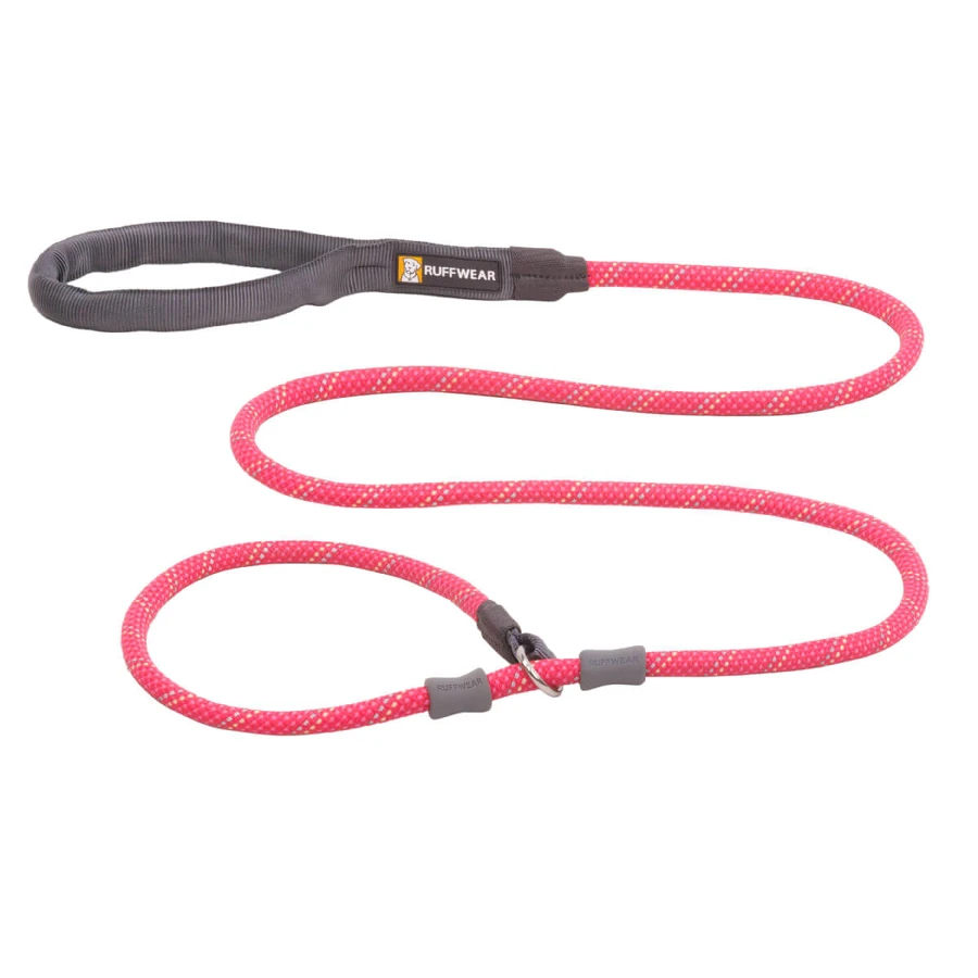 RUFFWEAR Just-a-Cinch Just-a-Cinch Fireweed Pink, guinzaglio con linea di scorrimento con limitatore per cani, riflettente, rosa, XS-XL(1,5m x 1,1cm)