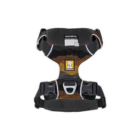 RUFFWEAR Front Rage Moonlight Mountains Moonlight Mountains, podwójne szelki (na klatkę piersiową i plecy) do tresury psów, regulowane, odblaskowe, brązowo-szare, L-XL (81-107cm): ceny i cechy