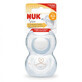Star Blue silicone soother, 2 pieces, 0-6 months, Nuk