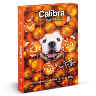 CALIBRA Calendario de Adviento de Navidad 2025, XS-XL, caja de premios para perros, 200g