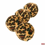 Trixie, luipaard balspeeltje, katten, met bel, plastic, multicolor, 3.5cm, 4 stuks