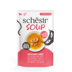 SCHESIR Aanvullende Soep, Zalm en Wortel, zakje graanvrij nat kattenvoer, (in soep), 40g