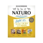 NATURO Low Grain Light, XS-L, Poulet et légumes, nourriture humide pour chiens à faible teneur en céréales, gestion du poids, (en aspic), 400g
