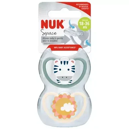 M3 Space Silikon-Schnuller, 2 Stück, 18-36 Monate, Nuk
