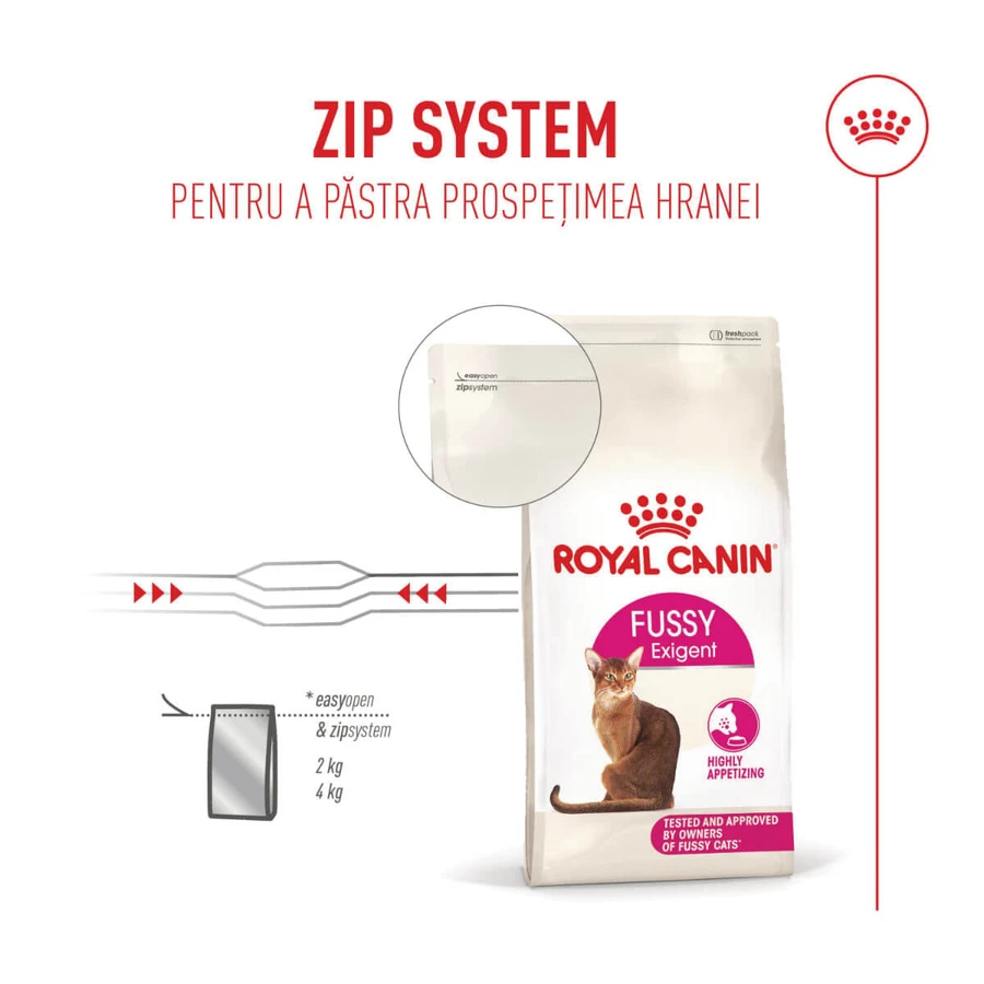 ROYAL CANIN Feline Feline Health Nutrition Fussy, Trockenfutter für Katzen mit wählerischem Appetit, 2 kg