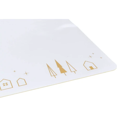 TRIXIE Kerst placemat, hondenmat, rechthoekig, antislip, kunststof, beige, 44x28cm