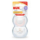 Silicone pacifier Star Pink, 2 pieces, 0-2 months, Nuk
