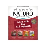 NATURO Low Grain, XS-L, agneau et légumes, nourriture humide pour chiens à faible teneur en céréales, en barquette, (en aspic), 400g