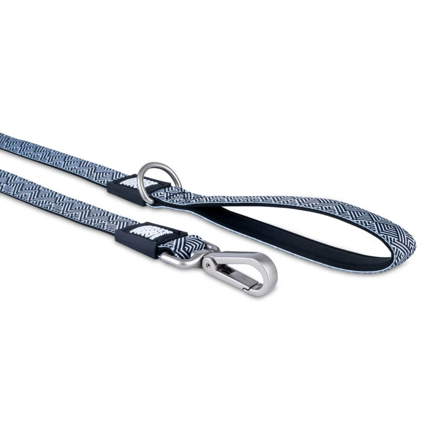 MAX & MOLLY Mykonos Black, guinzaglio per cani, poliestere, bianco e nero, M(1,2m x 2cm)