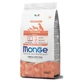 MONGE Natural Superpremium Monoprotein, XS-XL, saumon et riz, nourriture sèche pour chiens, 2.5kg