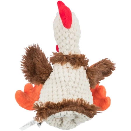 Trixie, kippen hondenspeeltje, met geluid, pluche, 22cm, veelkleurig