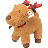 TRIXIE Christmas Ren, plush toy dogs XS-XL, with sound, plush, brown and red, 29cm