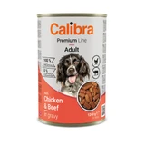 CALIBRA Premium Line, XS-XL, Pollo e Manzo, cibo umido per cani in scatola, (in salsa), 1240g
