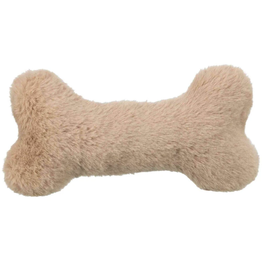 TRIXIE Christmas Bone, peluche para perro, felpa, peluche, beige, 24cm, 1pc