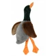 PAWISE Duck, pluszowa zabawka pies, S-L, pluszowa, z dźwiękiem, brązowo-zielona, 30 cm