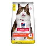 HILL'S SP Perfect Digestion Adult, Kip met Bruine Rijst, droog kattenvoer, spijsverteringsproblemen, 3kg