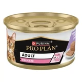 PURINA Pro Plan Delicate Digestion, Turkey, canned moist cat food, digestive system, (pate), 85g