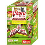 INABA Churu Churu Fun Bites, Huhn und Kürbis, getreidefreie Katzenbelohnungsbox, 96g