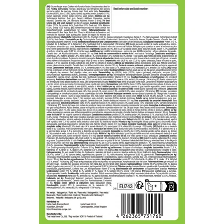 INABA Churu Churu Fun Bites, Huhn und Kürbis, getreidefreie Katzenbelohnungsbox, 96g