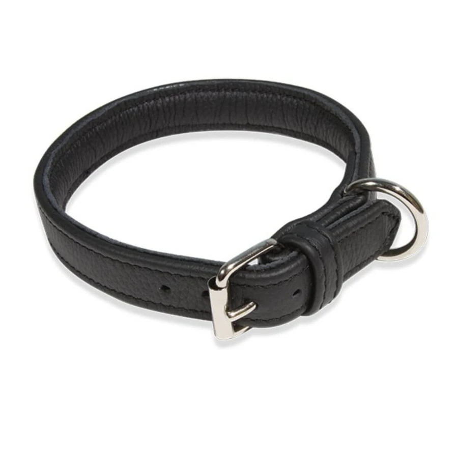 JULIUS-K9 ECO leather, collare regolabile per cani, in pelle, 25mm x 50cm, nero