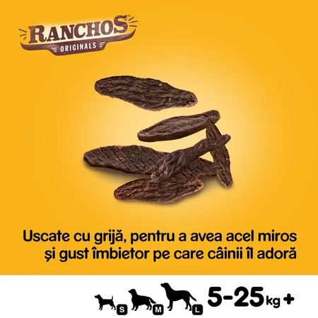 PEDIGREE Ranchos, golosinas para perros, tiras secas, Pollo, 70g