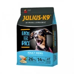 JULIUS-K9 Hypoallergenic Adult Menu, XS-XL, poisson et riz, nourriture sèche pour chiens, allergies, 3kg
