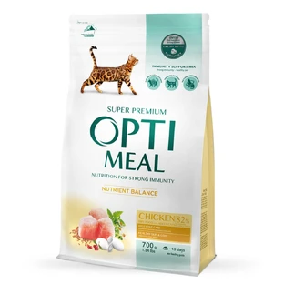 OPTIMEAL, Chicken, dry cat food, 700g