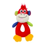 PAWISE Funny Monkey , jouet pour chien, S-L, textile, avec son, dentition, multicolore, 23 x 14 x 5 cm